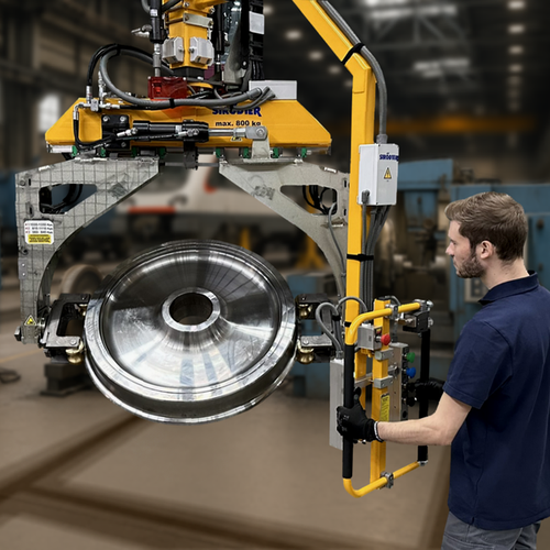 Industriemanipulatoren in der Radscheibenfertigung